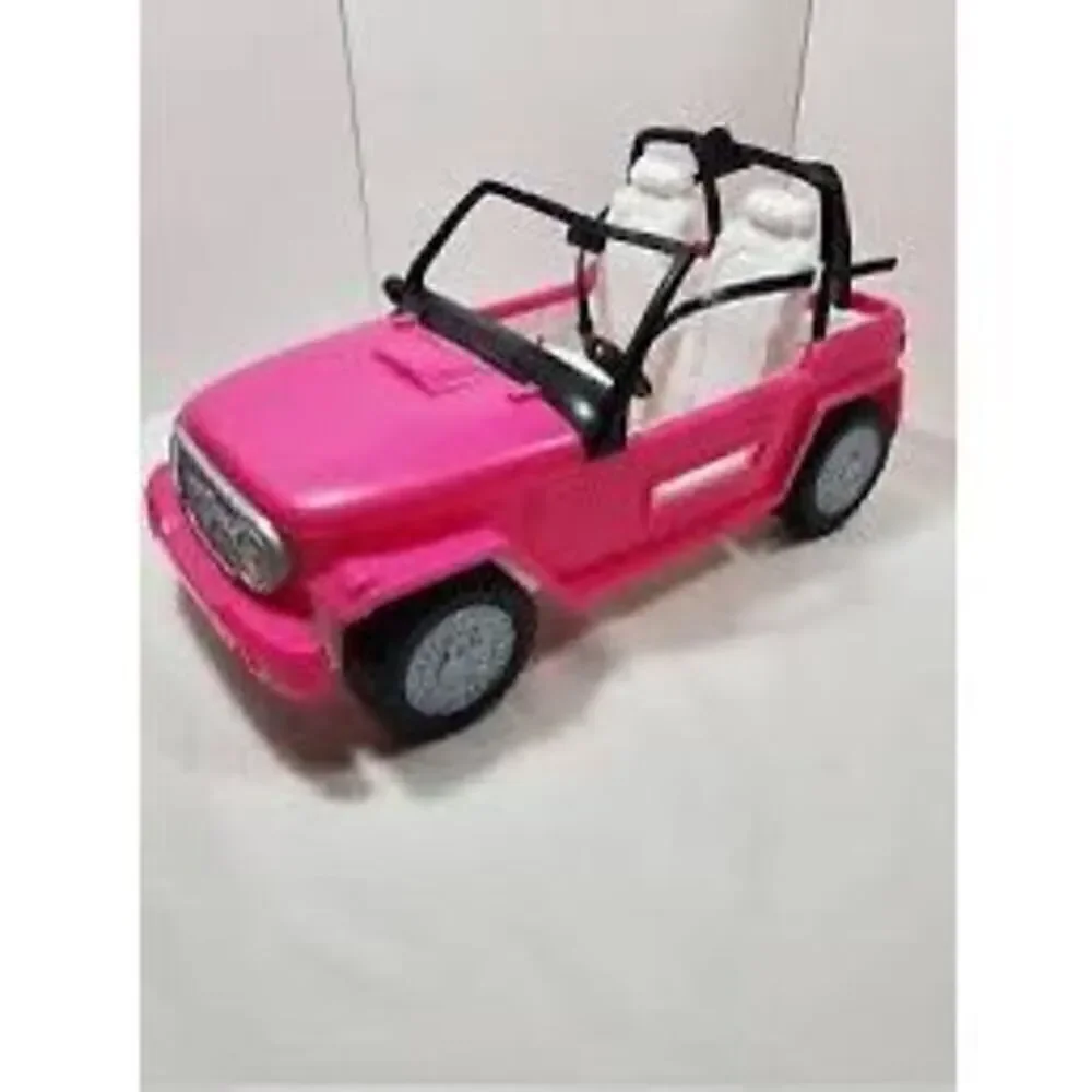 Mattel Barbie Car Beach Cruiser Truck Pink Jeep Toy Accessory Playset Car